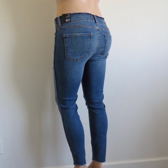 KUT from the KLOTH Jeans FAB AB Connie Ankle Skinny  DISTRESSED Plus Size 16 NWT - Picture 2 of 5